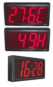 Temp - Temp - Humidity clock